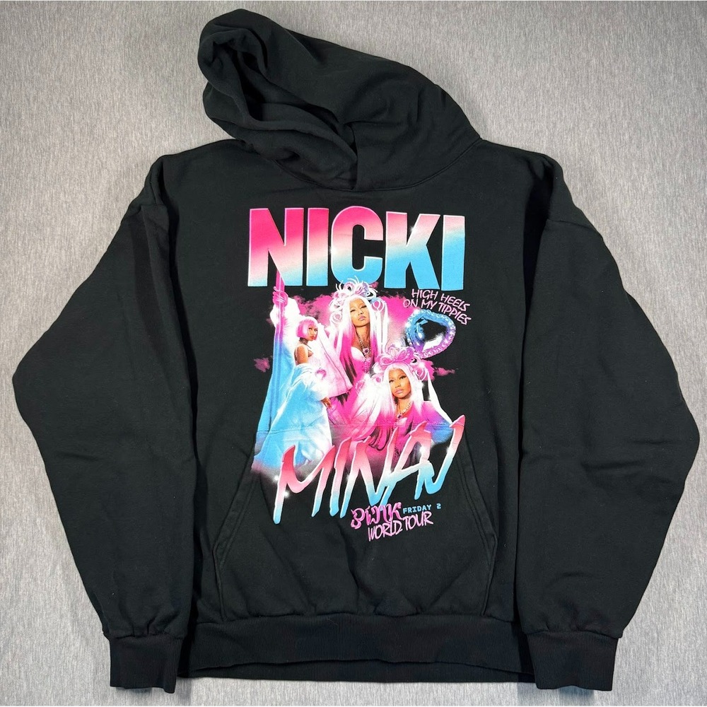 Nicki Minaj Pink Friday 2 World Tour Hoodie‎ Black XXL Official Tour Merch